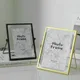 Metal photo frame gold black color 4inch 6inch 7inch Glass painting Frame