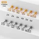 New G23 Titanium16G CZ Gem Crown Labret Lip Bar Ring Push Pin Ear Cartilage Tragus Helix Piercing