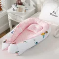 Baby Nest Bed with Pillow 85*50cm Portable Crib Travel Bed Infant Toddler Cotton Cradle for Newborn