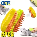 Steamy Dog Brush Electric Spray Cat Hair Brush 3 in1 Dog Steamer Brush for Massage Pet Grooming