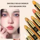 1Pcs Eye Shadow Pen Stick Double Headed Eyeshadow Waterproof Makeup Pencil Cream for Women Girls