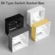 PVC Switch And Socket Apply On-Wall Mount 86 Type External Mounting Box Wall Surface Junction Box