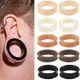 Pair Supersize Flexible Silicone Double Flared Ear Tunnel Plug Skin/Brown Flesh Tunnel Ear Gauge