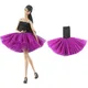 1 Pcs Fashion Purple Lace Skirt Bellet Dress Slim Dacing Clothes For Barbie Doll Dress Girls' Doll