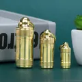 Sealed Brass Earplugs Capsule Travel Camping Outdoor Accessory Pill Case Pill Storage Box Medicine