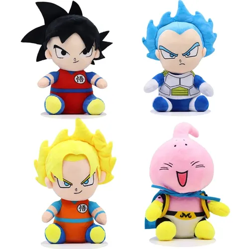 Hot Dragon Ball Plüsch Stofftiere Saiyan Goku Vegeta Buu Cartoon Japan Anime Figur Puppe Baby