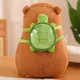 Peluche de simulation Capybara jouet moelleux Anime jouets en peluche mignons animaux assis avec