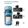 3 Kanal Dash Cam für Autos Kamera HD 1080p Video recorder Dashcam DVR Black Box Dual Lens DVR mit