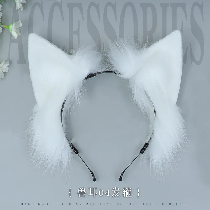Katzen ohr Stirnband Kawaii Fuchs Ohr Lolita Cosplay Kopf bedeckung japanische flauschige Haare Accessoires verstellbares Ohr JK Rollenspiel Kopfschmuck