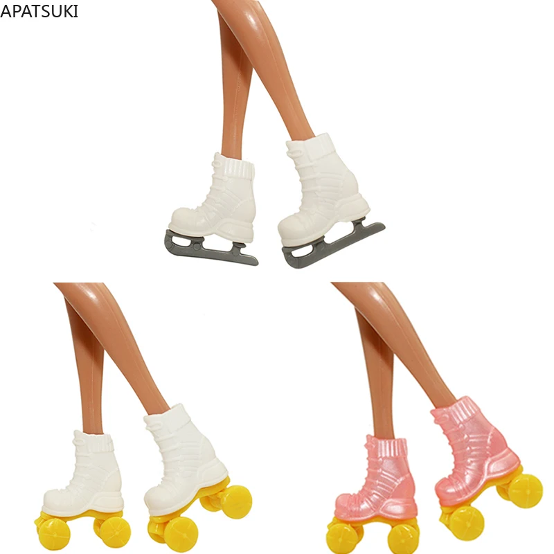 Multi-stil Schlittschuhe Für Barbie Puppe Schuhe Mode Rosa Weiß Rollschuhlaufen Schuhe Für Barbie Puppen 1/6 Zubehör kinder Spielzeug