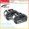 Makita-Batterie lithium-ion aste 18V 5000 Ah LXT BL1850 mAh outil électrique Makita