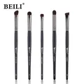 BEILI – ensemble de pinceaux de maquillage professionnels 5 pièces ombre à paupières fumé mélange