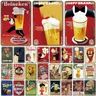 Famoso marchio di birra Poster Metal Tin Sign Retro belga Dutch Beers Metal for Bar Pub Club Man