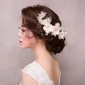 Peigne à fleurs blanches BarCord Set pinces à cheveux épingle à cheveux mariée vêtements de