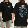 T-shirt da uomo Anime Hashibira Inosuke Street Cool Y2K t-shirt girocollo di alta qualità Top