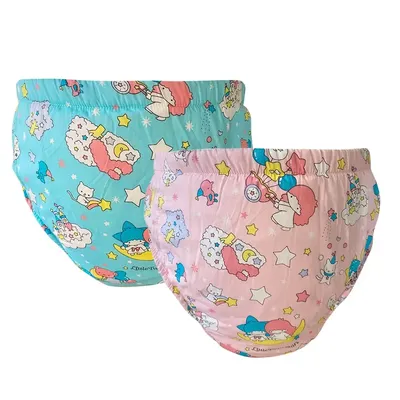 Erwachsene Baby Abdl Windel Inkontinenz über Nacht Pad Unterwäsche Trainings hose 2 Packungen Image