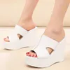 Kleine Plus Größe 33-43 Mode Echtes Leder Schuhe frauen Keile Hausschuhe Sommer 2024 High Heels