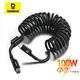 Baseus pd 100w schnelles Laden mit erweiterbarem Spulen kabel Design USB Typ C Kabel für iPhone 15