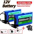 Batterie aste au lithium avec chargeur moniteur de caméra de vidéosurveillance capacité DC 50000