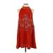 Free People Casual Dress: Red Dresses - Women's Size Large