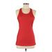 Reebok Active Tank Top: Red Activewear - Women's Size Medium