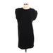 Anine Bing Casual Dress - Shift: Black Solid Dresses - Women's Size Small