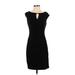 Lauren by Ralph Lauren Cocktail Dress - Sheath: Black Solid Dresses - Women's Size 4