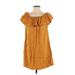 Haute Monde Casual Dress - Popover: Gold Dresses - Women's Size Small