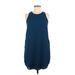 Pink Republic Casual Dress - A-Line: Blue Solid Dresses - Women's Size Medium