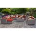 Florence 12 Piece Outdoor Wicker Patio Furniture Set 12b in Terracotta - TK Classics Florence-12B-Terracotta