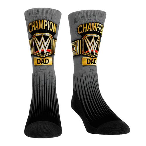 Rock Em Socks – WWE-Champion-Dad-Crew-Socken