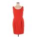 Ann Taylor Casual Dress - Sheath: Red Dresses - Women's Size 14