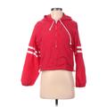 J. Galt Windbreaker Jacket: Red Jackets & Outerwear - Women's Size Small