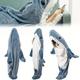 1pc Shark Blanket Adult Boys Girls Shark Blanket Wearable Shark Blanket Shark Sleeping Bag Christmas Gift