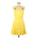 Jonathan Simkhai Casual Dress: Yellow Dresses - Women's Size 6