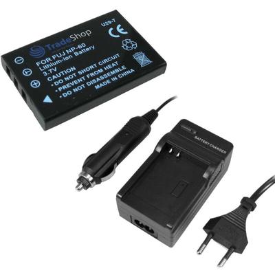 Trade-shop - angebot im set: Kamera Li-Ion Akku 1400mAh + Ladegerät mit Kfz Adapter für Yakumo Image