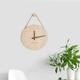 horloge murale suspendue en bois style simple 10 pouces 25 cm corde suspendue en bois horloge murale montre salon bureau café décoration de la maison art grande horloge murale