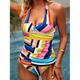 Maillots de Bain Tankini 2 pièces Maillot de bain Femme Dos Nu Licou Dégradé de couleur Normal Col V Maillots de bain Bohème Tropique Tenues de plage