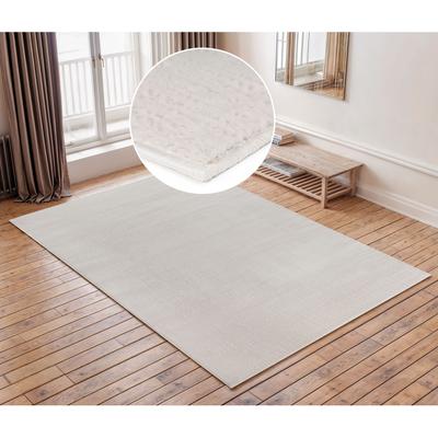 Teppich MY HOME "Ariano" Gr. 3, beige (cream), B:120cm H:12mm L:180cm, Kunstfaser, Teppiche, Vintage, dezenter Glanz, Hoch-Tief-Struktur, Schrumpf Carving-Effekt, Topseller Image