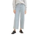 TOM TAILOR Damen Culotte Jeans mit weitem Bein, 31327 - Denim Offwhite Stripe, 30/28