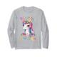 Baby Einhorn mit Blumen unique like Unicorn Mädchen Langarmshirt