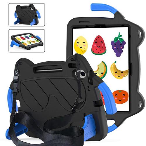 Tablet Case Cover For Lenovo M8 4th Gen TB300FU M10 Plus 3rd Gen 10.6 TB-125/128 M8 FHD / HD TB-8505/8506/8705 Handle Pencil Holder Shoulder Strap Cartoon EVA