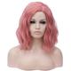 Green Wigs for Women Synthetic Wig Water Wave Water Wave Wig Short Rainbow Pink Green Black White Dark Green Synthetic Hair Women's Ombre Hair Green Halloween Wig