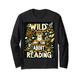 Wild About Reading Bücher Leser Liebhaber Tiere Leopard Langarmshirt