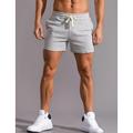 Herren Sweatshorts Kurze Hose Shorts Kurze Hosen Sommer-Shorts Kordelzug Elastische Taille Feste Farbe Komfort Atmungsaktiv Kurz Outdoor Heim Modisch Casual / sportlich Rosa Grün Mikro-elastisch