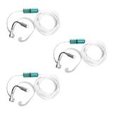 3x Headset Nasal Type Oxygen Cannula 2m Silicone Straw Tube Concentrator Generator Inhaler Accessor