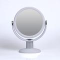 Zahari Home Kesha Large DNF2 Magnifying Makeup Mirror Double with Stand Desk Mirror Vanity Mirror Cosmetic Mirror Desk Mirror 1X/5X Magnification 360 Degree Swirl Large 10.25 inch Mirror White
