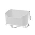 Plastic Makeup Organizer Bathroom Desktop Cosmetic Storage Box Toilet Large Capacity Multifunctional Mirror Cabinet Storage Case Transparent L