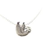 Sloth Charm Necklace - KGF6 Sterling Silver - Animal Necklace - Gift for Her