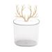 Desktop Storage Box with Antlers Cover Suitable for Jewelery Decorative Organizer Perfume Toiletries Accessories Home Decor Box for Dresser